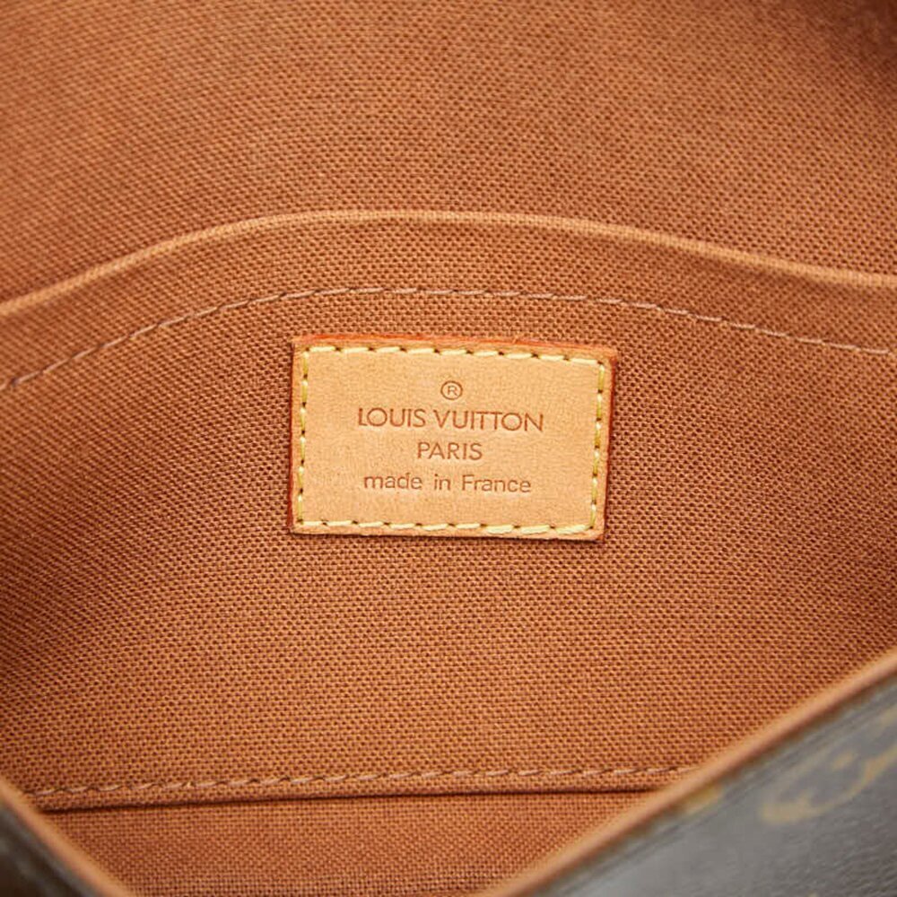 LOUIS VUITTON Authentic Brown Monogram Leather Pochette Fanny Pack - Picture 8 of 10